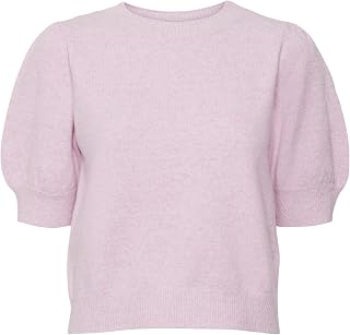 VERO MODA Vmdoffy 2/4 O-Neck Pullover GA Noos Vmdoffy GA Noos Women's Crew Neck 2/4 Sweater (Pack of 1)