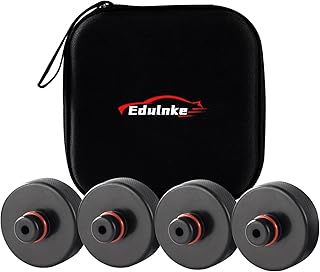 Edulnke Lifting Jack Pads Compatible with Tesla Model Y/3/X/S &amp; Model Y Juniper, 2016-2026 Upgrade Rubber Lift Pucks Accessories for Tire Repair, Floor Jack Puck Protect Battery &amp; Chassis (4 PCS)