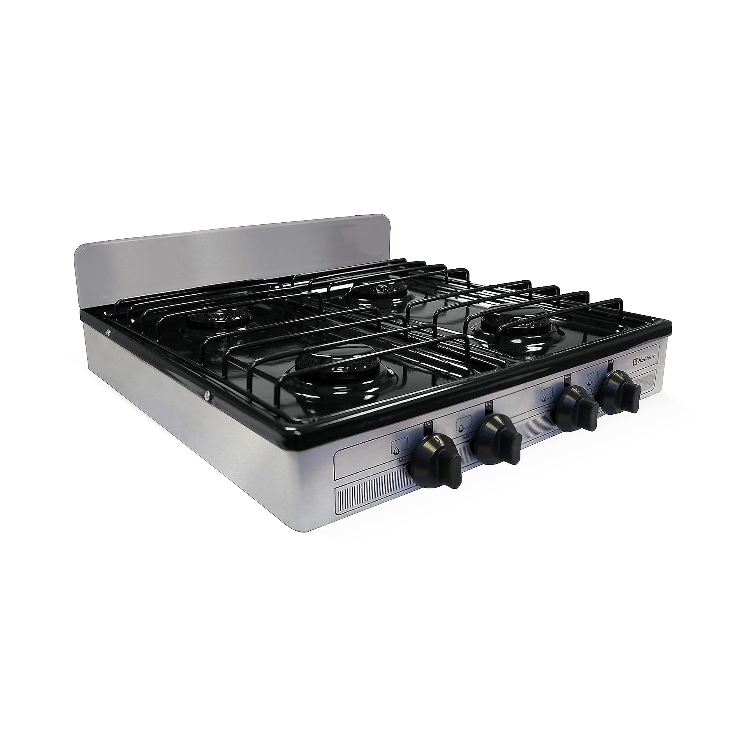Koblenz PSK-400S 4 Portable Porcelain Cover and Four 16, Silver, Stainless | 000