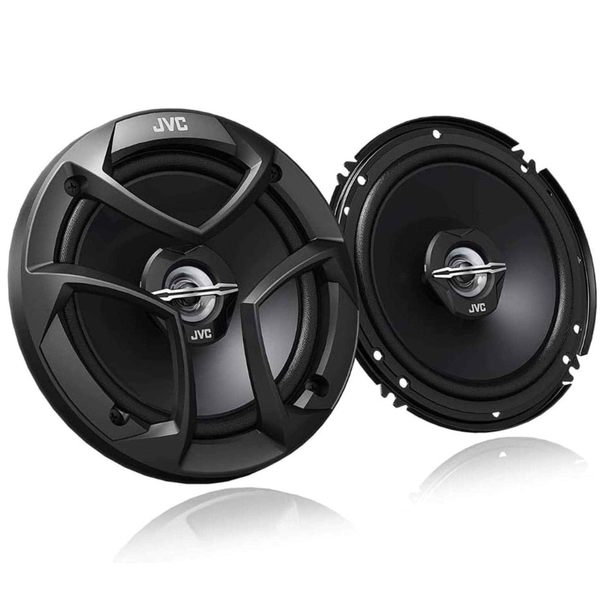 JVC CS-J620 300W 6.5" CS Series 2-Way Coaxial Car Speakers, Set of 2, 6.5" Mica 