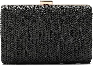 Freie Liebe Straw Clutch Purses for Women Summer Evening Bag Raffia Crossbody Purses Woven Beach Handbags