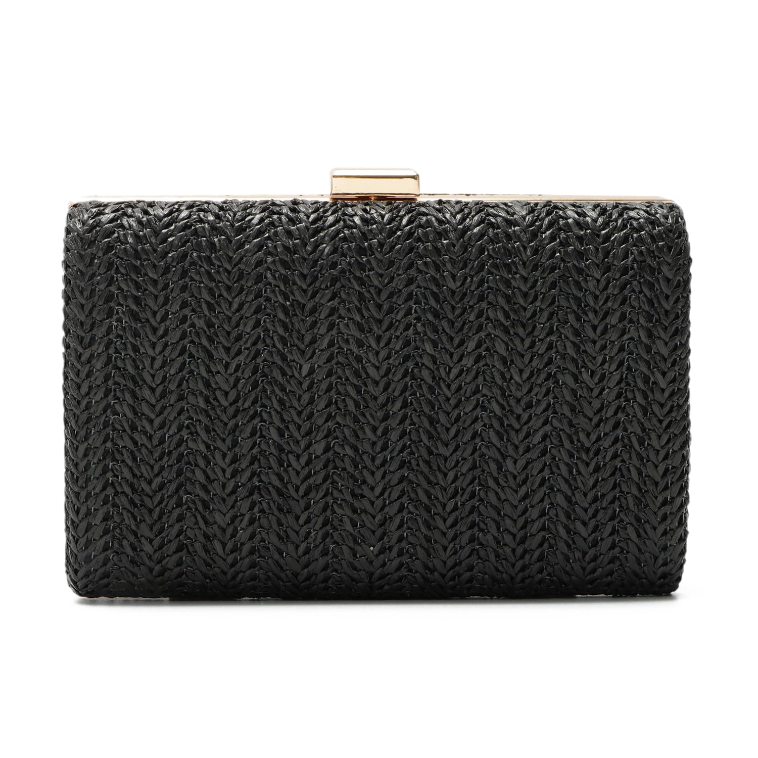 Freie Liebe Straw Clutch Purses for Women Summer Evening Bag Raffia Crossbody Pu