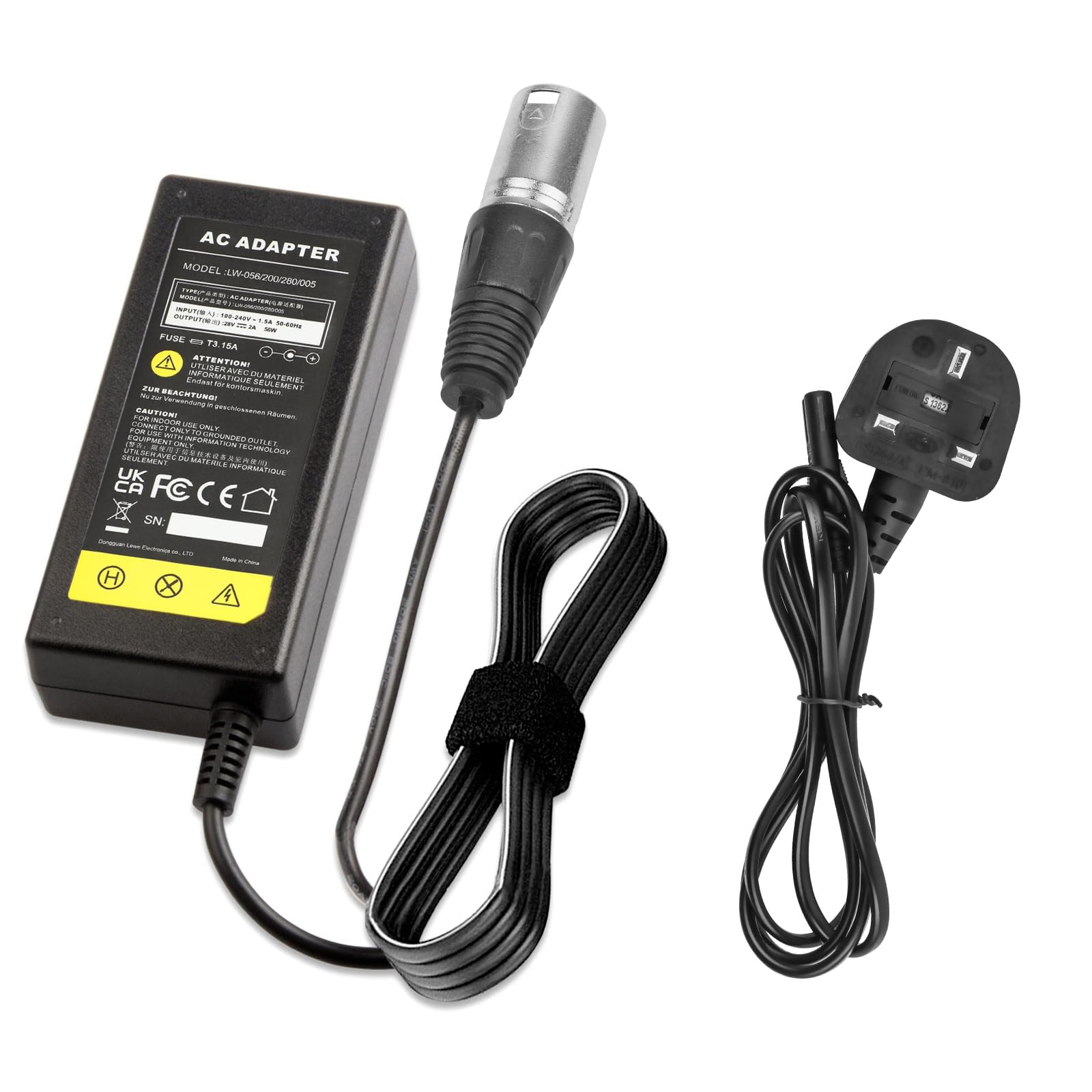 LabTEC 28V 24V 2A Mobility Scooter Charger for 24V Lead Acid Battery Electric Bi