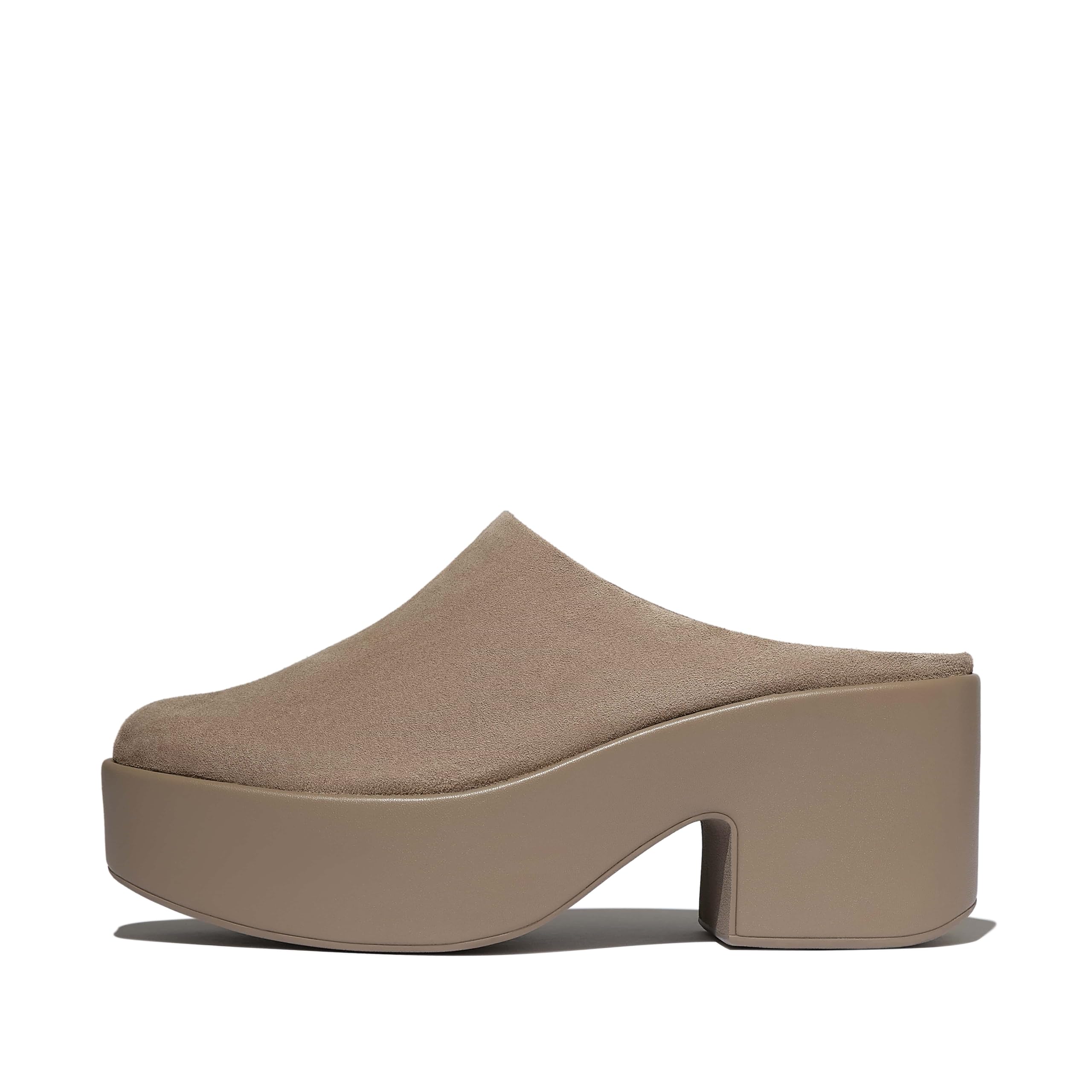 Fitflop Platfforms Women's Full-Suede Heeled Mules, Mules