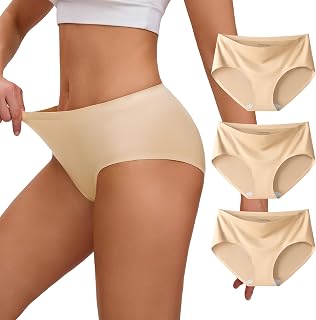 INNERSY Women's Seamless Underwear Invisible Panties 3-Pack