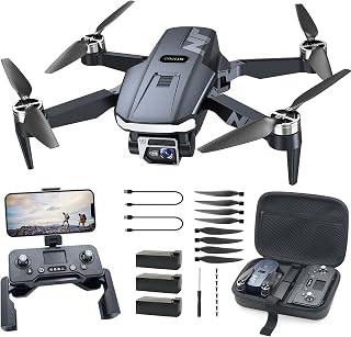 4K UHD GPS Drone with Camera for Adults N11 Pro, 90 Min 3 Battery Long Flight Time, Auto Return, Follow Me, Long Control Range, Brushless Motor, 5G FPV RC Quadcopter for Beginners