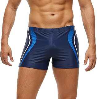 Arcweg Men's Swim Trunks with Removable Pad and Drawstring Shorts Elastic Low Waist Swim Shorts Boxershorts