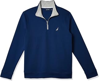 Nautica Men's Fleece Sweatshirt with 1/4 Zip Tracksuit Top (Pack of 1)