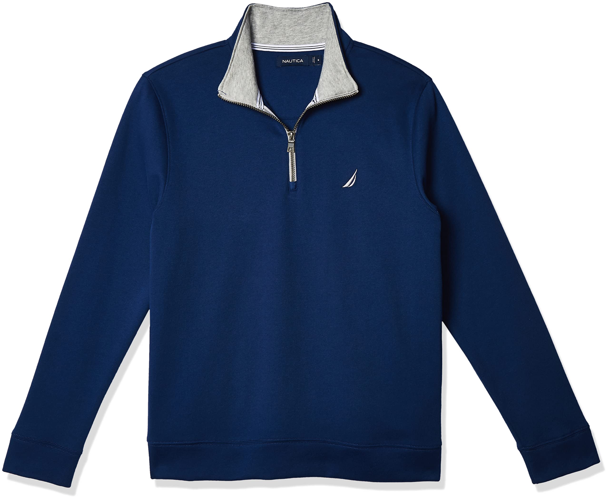 Nautica Men's Fleece Sweatshirt with 1/4 Zip Tracksuit Top (Pack of 1)