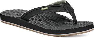 Sanuk Ziggy Plush Mens Flip Flops - Supportive Beach Sandals