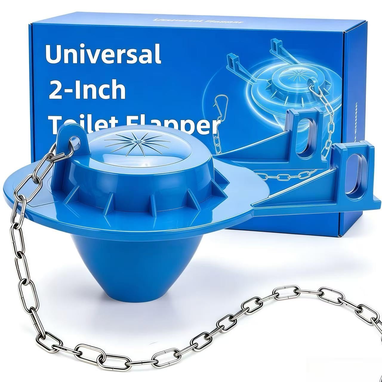 WELCAPAC 2-Inch Universal Toilet Flapper Replacement Kit,Equipped with a Toilet 