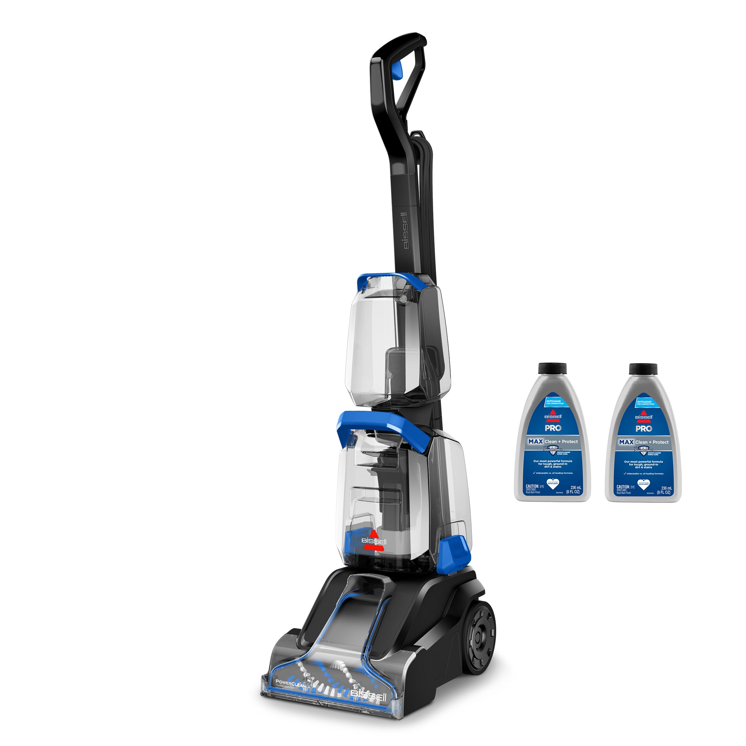 BISSELL PowerClean TurboBrush Pet Carpet Cleaner, 3939C | 4-Row DeepReach PowerB