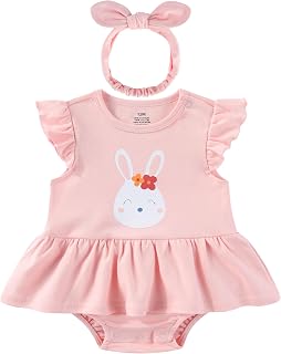 Baby Girl Clothes Summer Ruffled Sleeve Romper Dresses Infant Outfit Set
