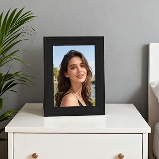 Black Photo Frame 4x6 Inches Single Pack Modern Decorative Photo Frame Table Wall Mounted Home Office Decor