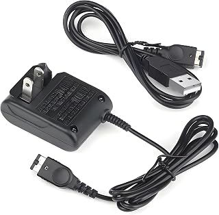 Vranzoral Gameboy Advance SP Charger - AC Wall Adapter & USB Charging Cable Compatible with Nintendo DS/GBA SP Systems, Portable Travel Power Cord for Gaming Accessories