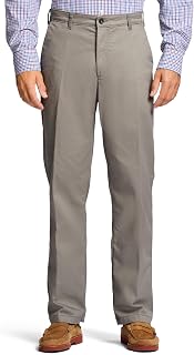 IZOD Mens Classic Fit Flat Front Stretch Chino Pant