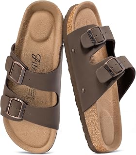 FITORY Women's Summer Comfortable Flat Mule Sandals
