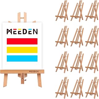 MEEDEN Table Easel for Painting: 12 Pack 40cn Beech Wood Display Easel