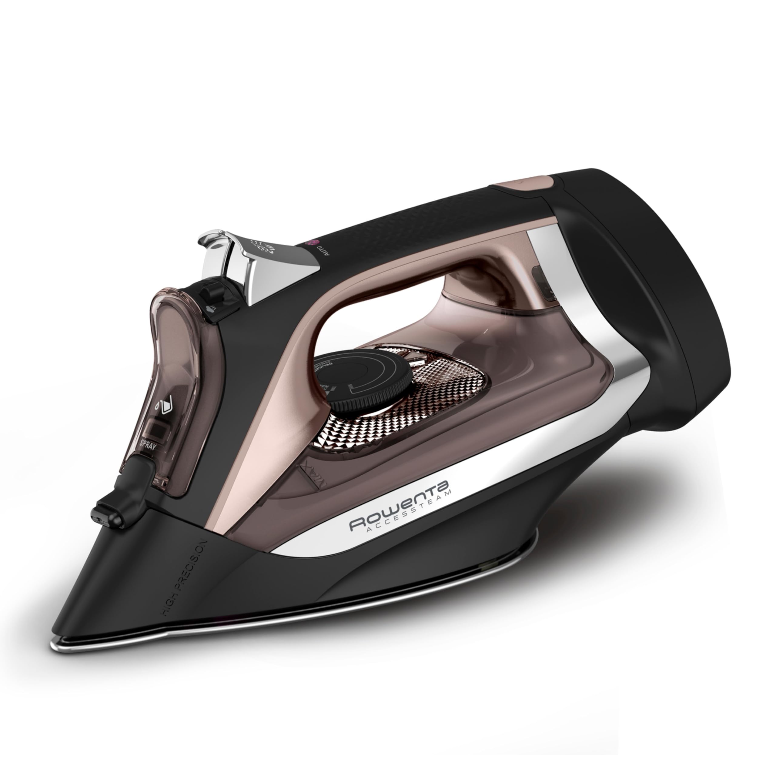 Rowenta Access Steam Iron, DW2459, Retractable Cord, Black Clothes Iron | stainl