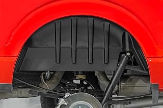 Rough Country Rear Wheel Well Liners for Ford F-150 2WD/4WD (2021-2026) - Heavy-Duty Black HDPE Inner Fender Guards, Made in USA