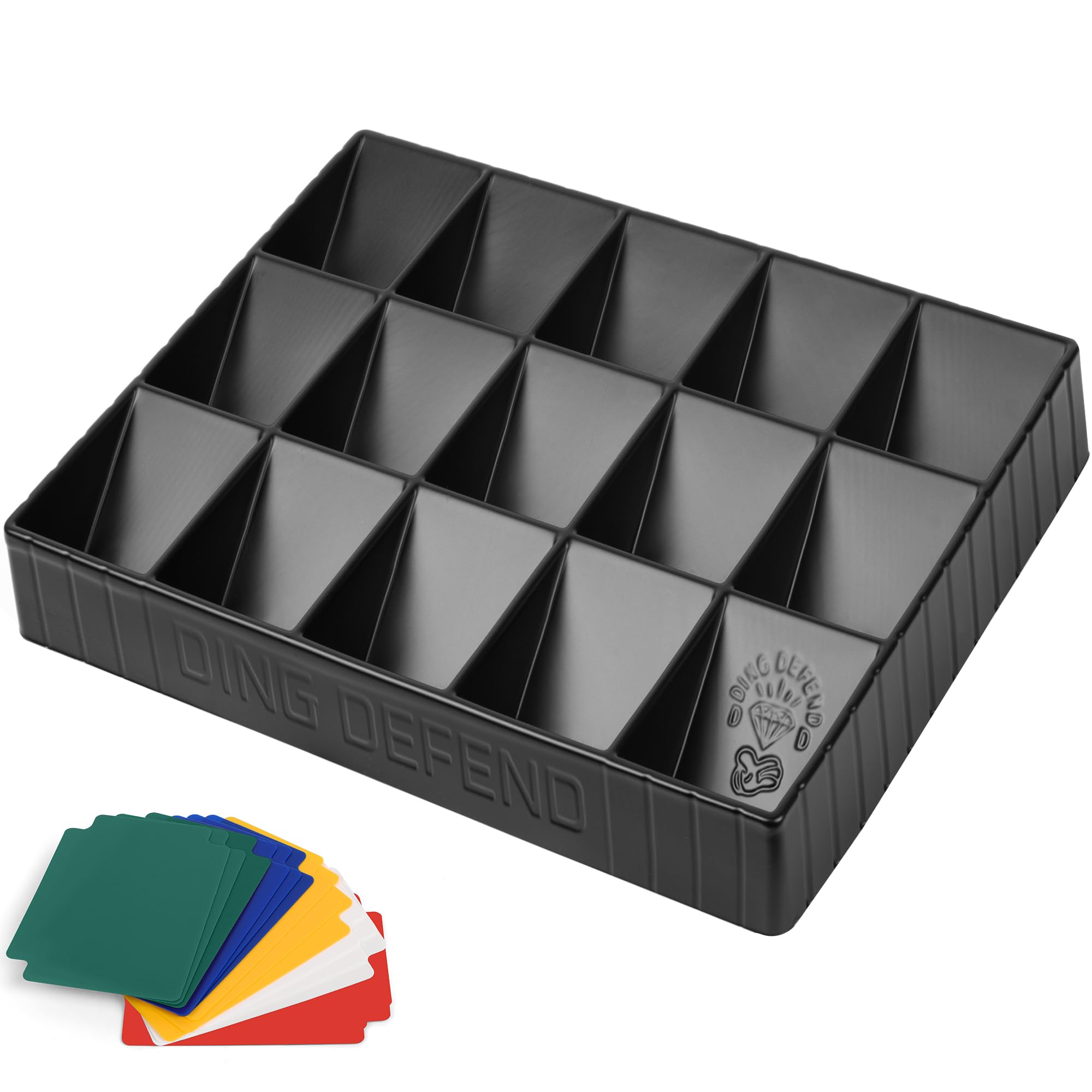 Storage Standard Card Sorting Tray - Stackable Trading Cards Organizer - 15-Comp