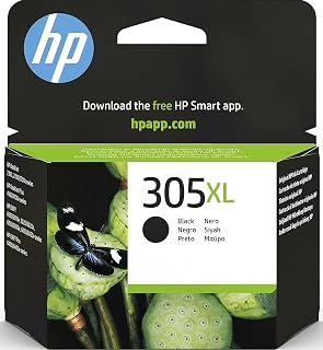 HP 305XL Black Original Ink Cartridge, High Yield | Compatible with HP DeskJet Series 2700, 4100, HP Envy Series 6020, 6030, 6420, 6430, yield 240 pages (3YM62AE)