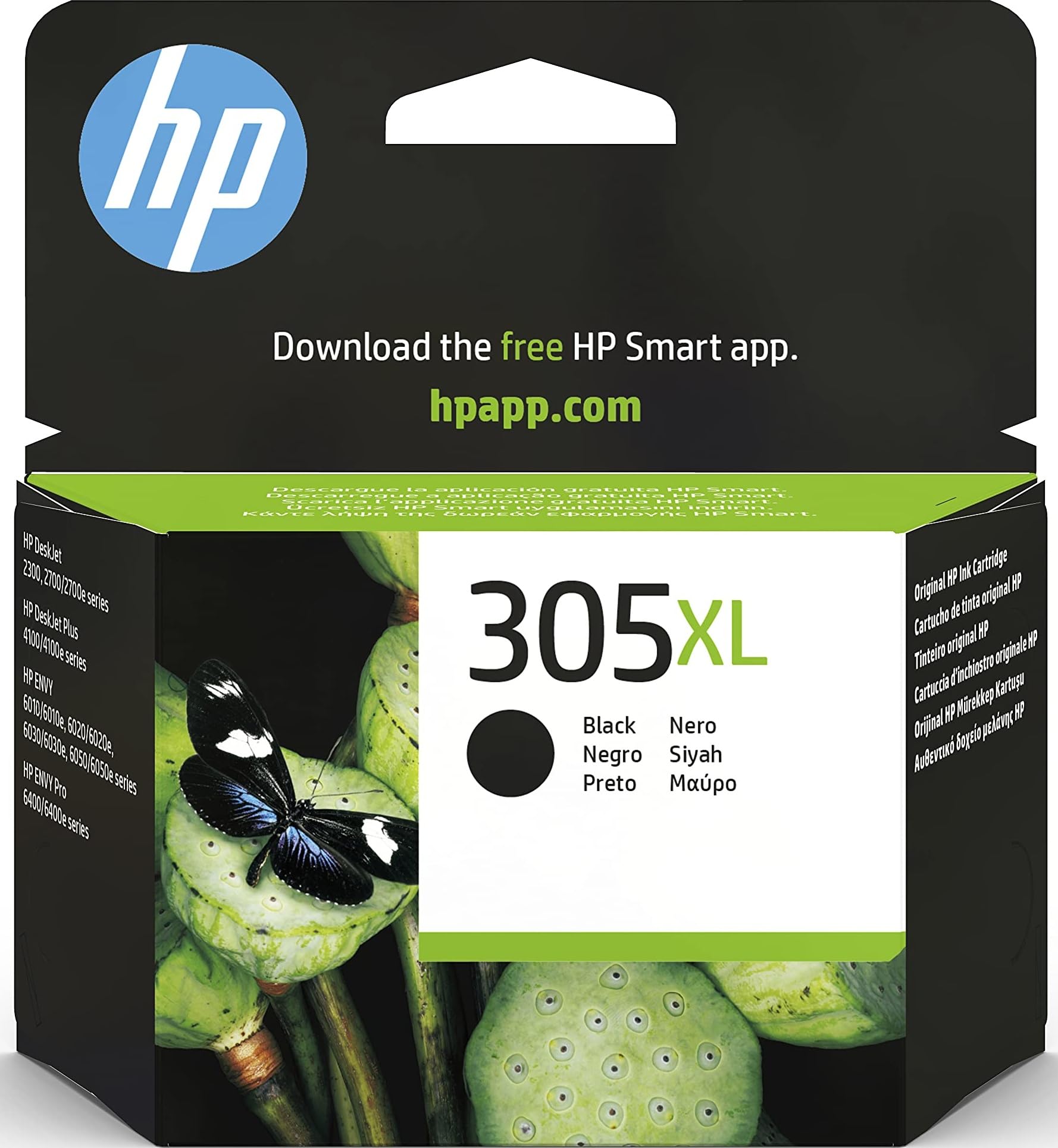 HP 305XL Black Original Ink Cartridge, High Yield | Compatible with HP DeskJet S