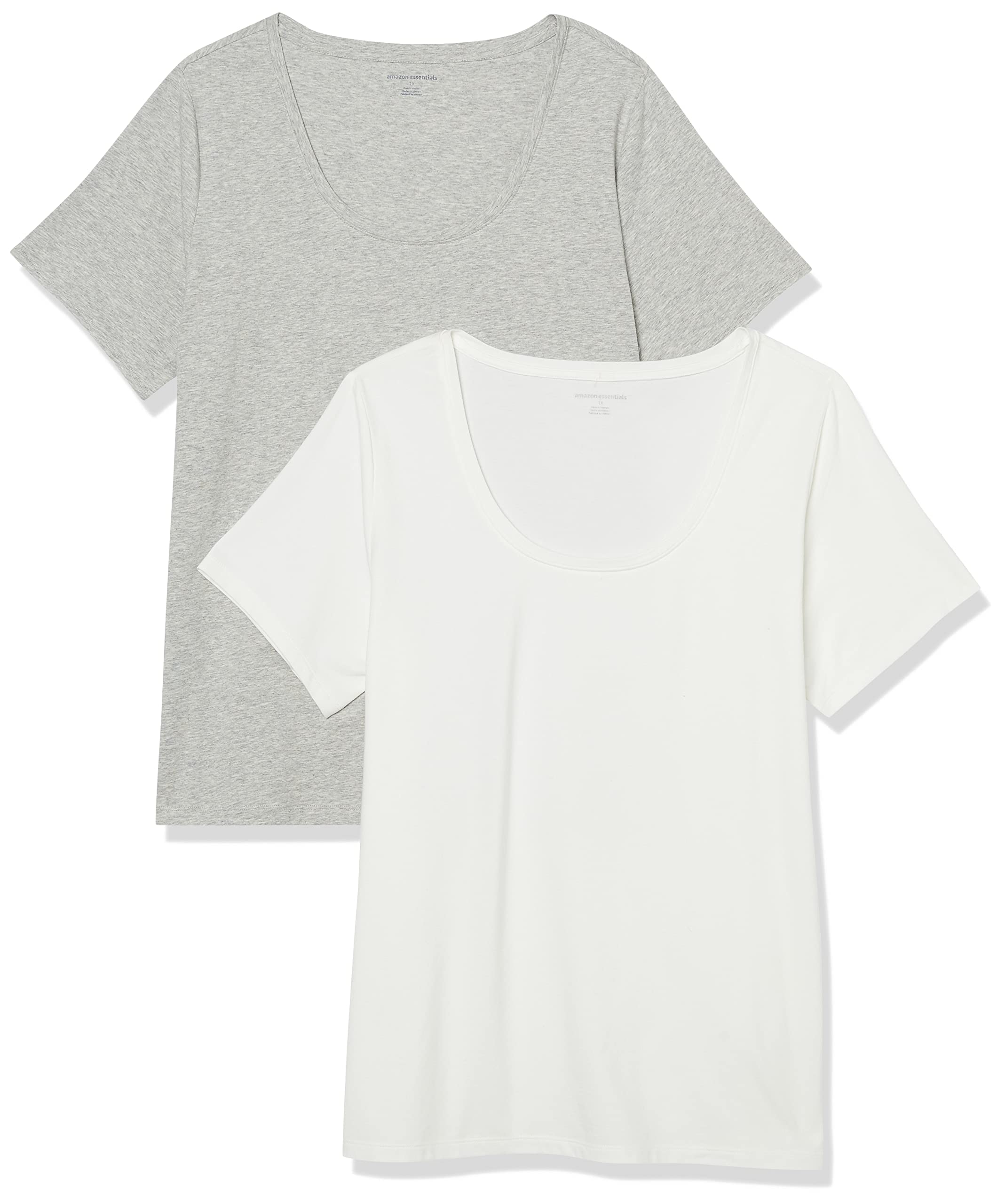 Amazon Essentials Women's Classic Fit Short Sleeve Round Neck T-Shirt (Available