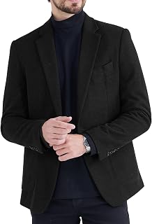 MAGE MALE Men's Casual Two Button Blazer Sport Coats Solid Color Jacket