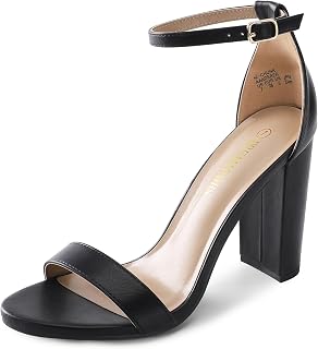 DREAM PAIRS Women's High Heel Sandals (Pearl Champagne)