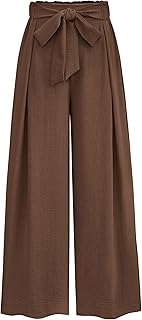 PRETTYGARDEN womens wide leg work pants casual high waist pants palazzo pants loose fit pants summer clothes