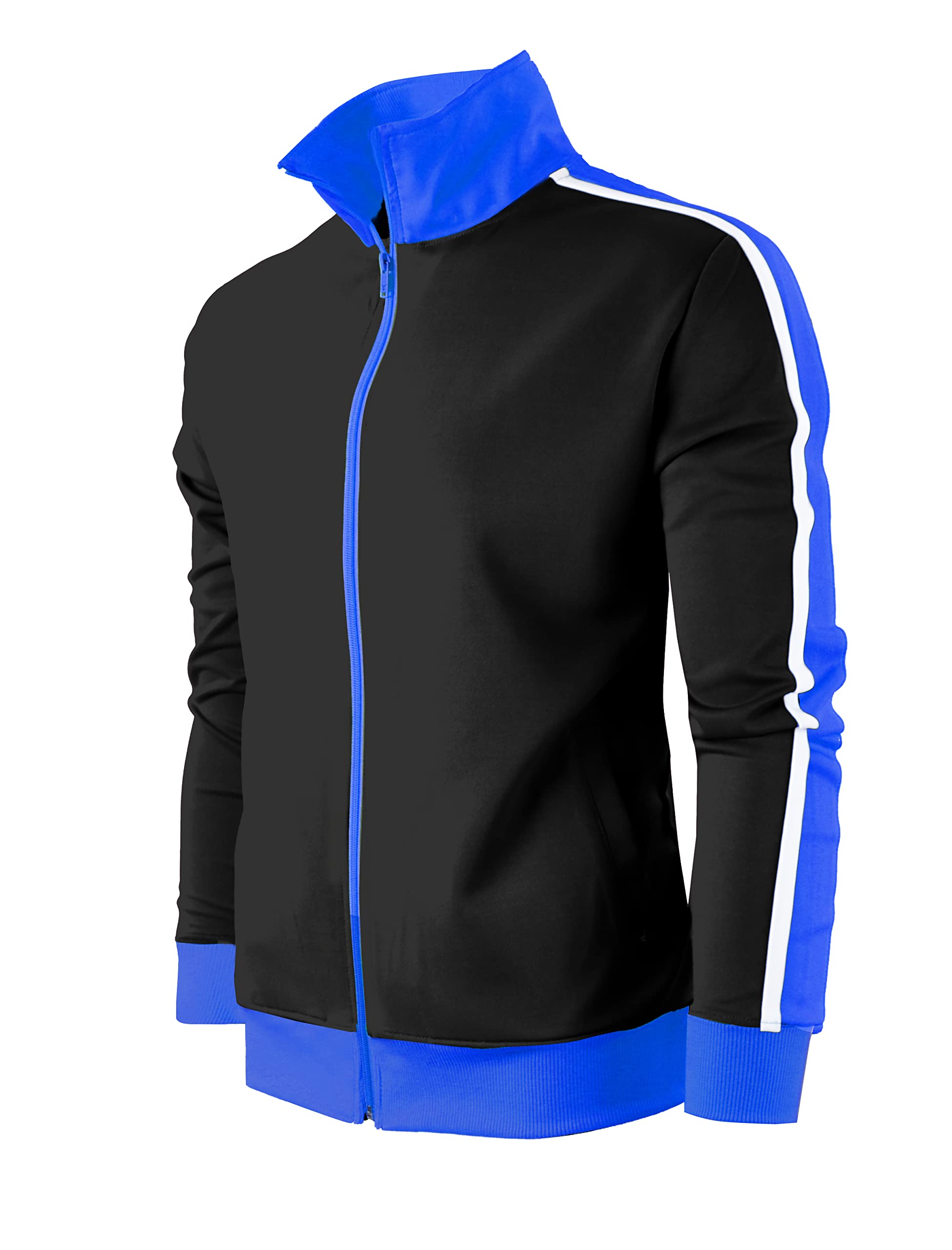 SCREENSHOT Mens Hip Hop Premium Slim Fit Comfort Track Jacket - Athletic Fitness