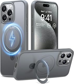 TORRAS Magnetic Ostand for iPhone 15 Pro Max Case Mil-Grade Drop Tested