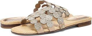 Sam Edelman Women's, Bay Sandal, Gold Leaf Marche Embellishment, 4 UK
