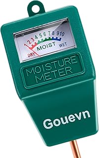 Gouevn Soil Moisture Sensor Meter, Plant Moisture Meter Indoor & Outdoor, Hygrometer Moisture Sensor Soil Test Kit Plant Water Meter for Garden, Farm, Lawn (No Battery needed)