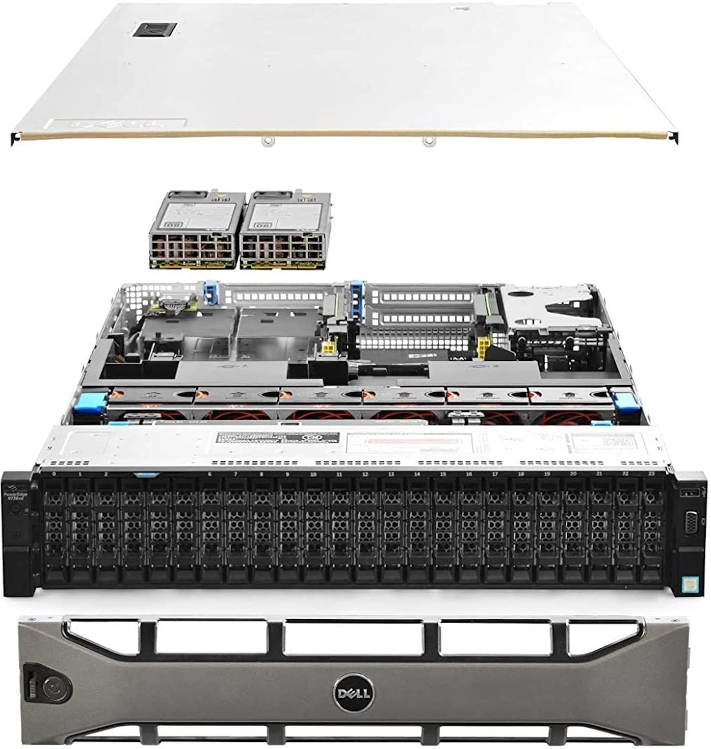 Dell PowerEdge R730xd Server 24B SFF 2U, 2X Intel Xeon E5-2690 v4 2.6Ghz (28-cor