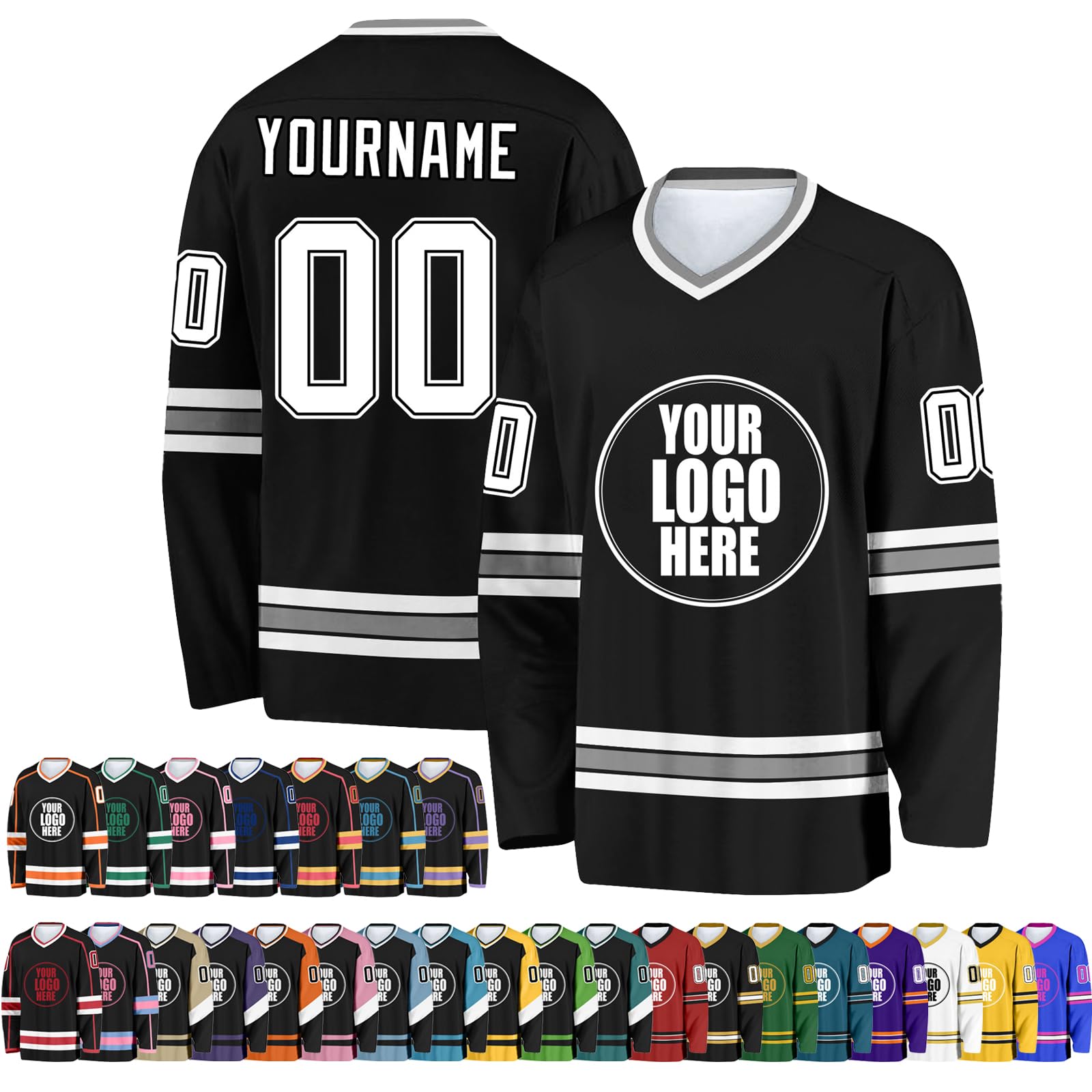 SPUXXZPSHU Custom Hockey Jersey for Men/Women/Kid/Youth, Personalised Name/Numbe