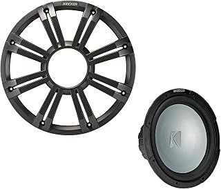 KICKER 45KMF104 10 in LED Marine Subwoofer Bundle