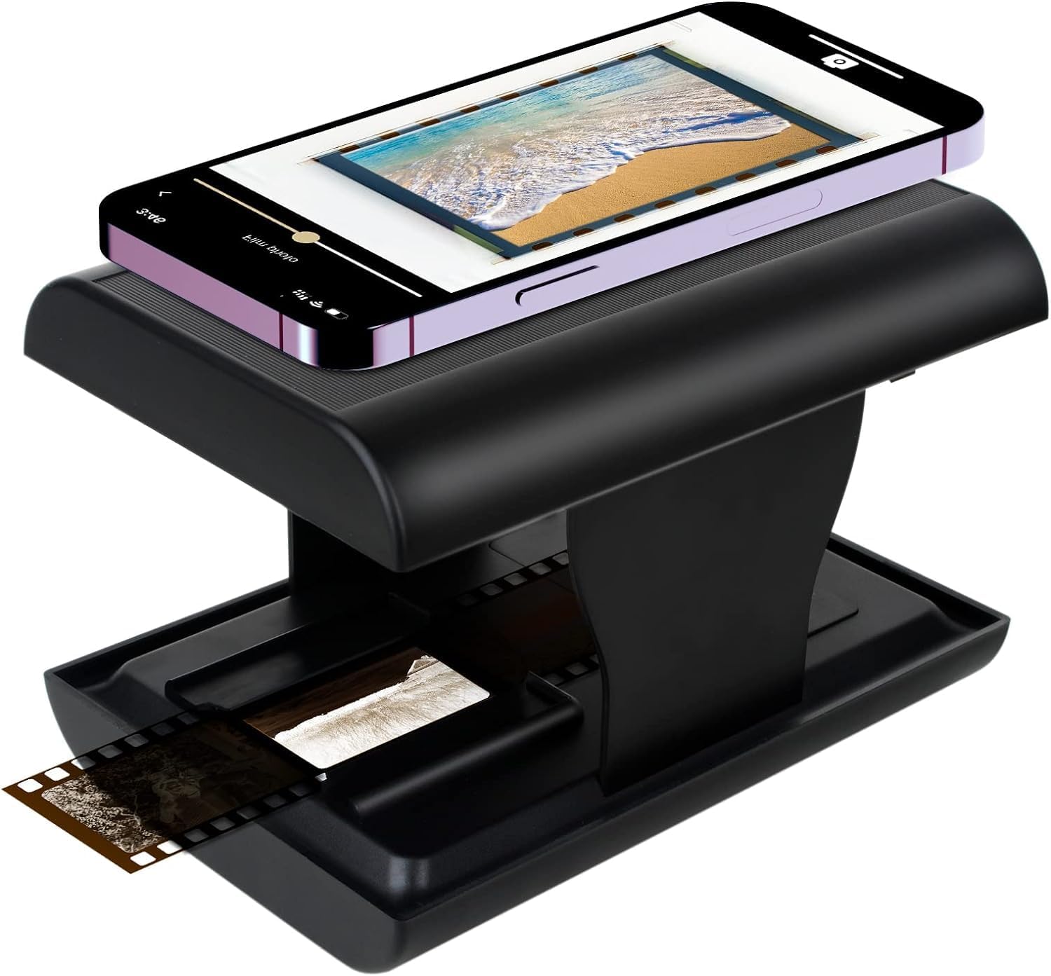 TCNEWCL 35mm Negative Slide Scanner, Mobile Film Scanner for Converting Old Slid