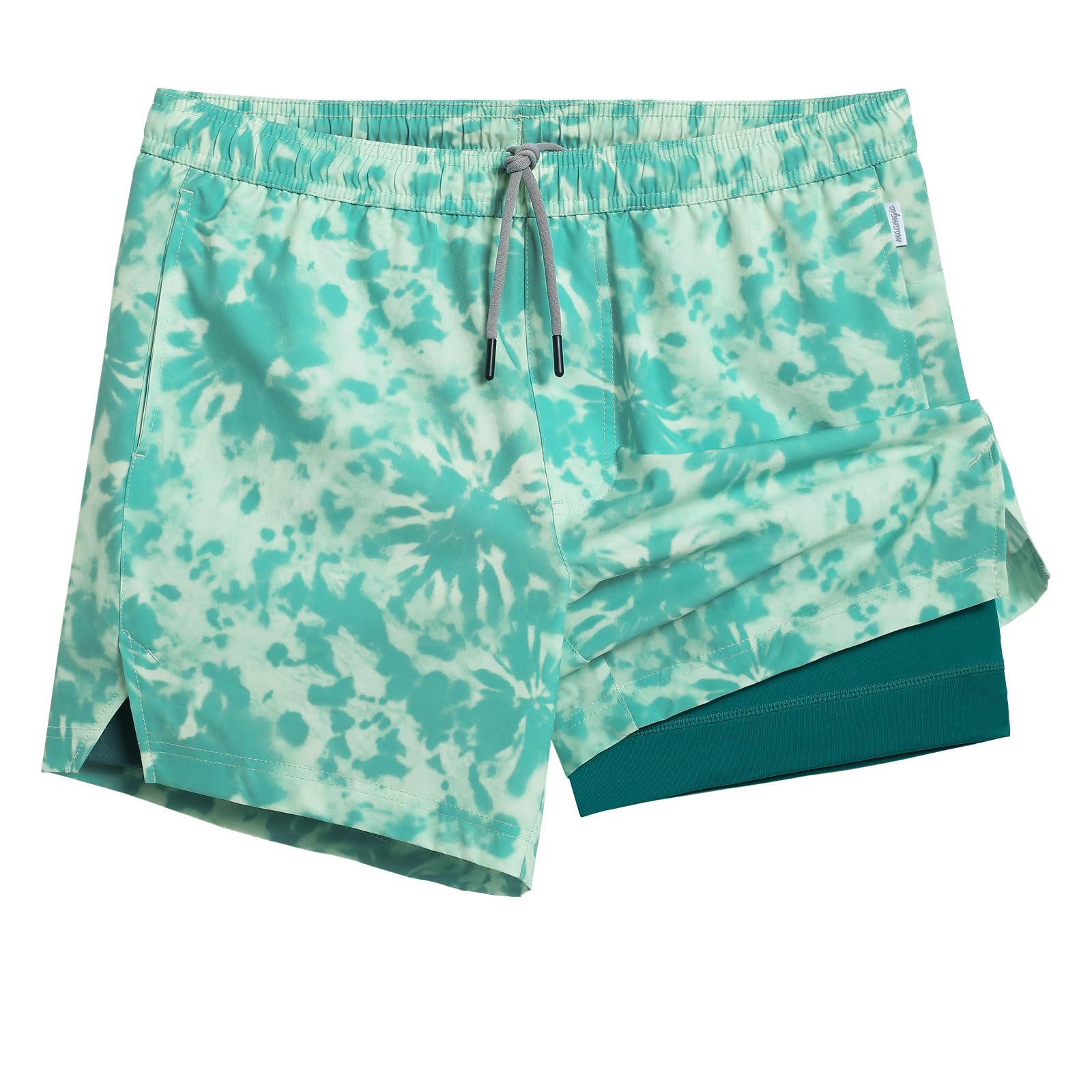 maamgic 7" Men's Elastic Swimming Trunks 4-Way Stretch Quick Dry Inner Mesh Swim
