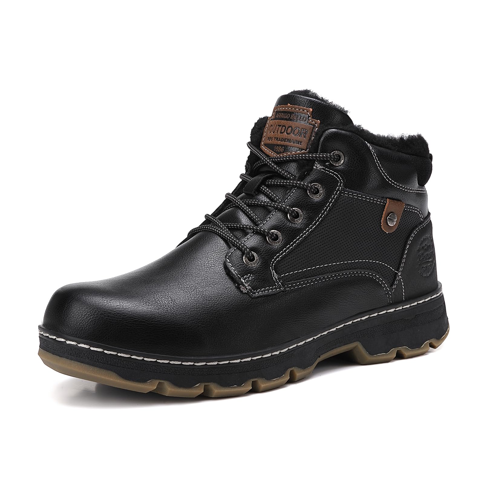 Boots Men Winter Zipper Snow Shoes Ankle Boots Warm Boots