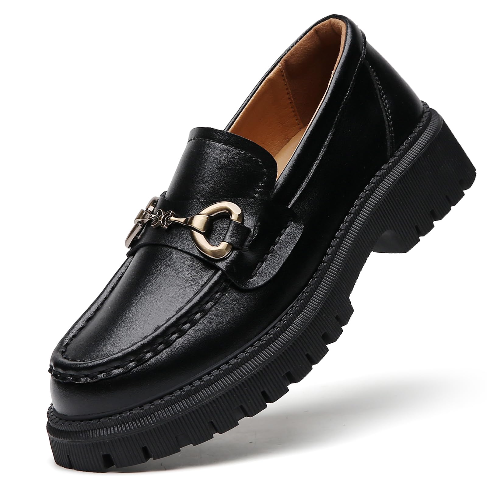 Loafers for Women Chunky Loafers Women Womens Loafer Shoes Platform Heel