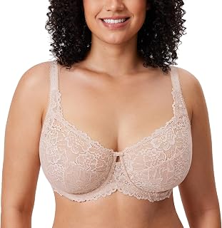 DELIMIRA Plus Size Lace Minimizer Bra