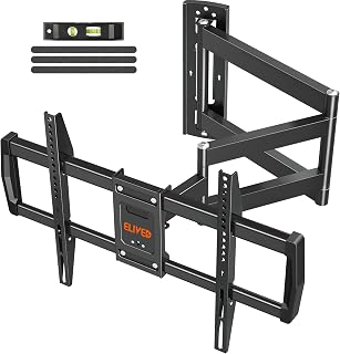 Outdoor TV Wall Mount Waterproof for 42-75 Inch TVs, 37.9" Long Extend Arm | Weatherproof Corner TV Bracket Antirust for Patio Gazebo, Full Motion Swviel, Tilt, Level, Max VESA 600x400mm, Holds 99 lbs.