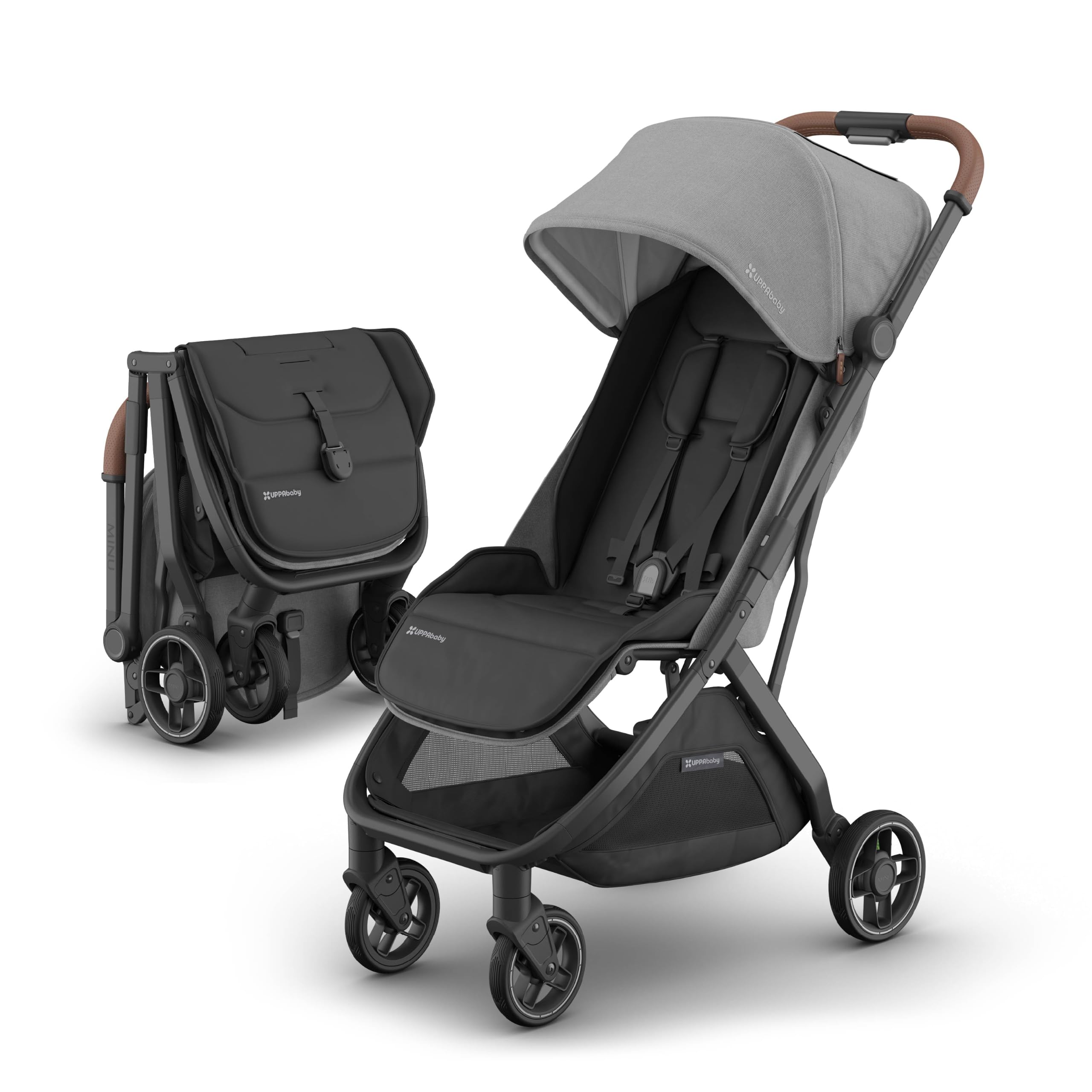 UPPAbaby Minu V3 Travel Stroller - Lightweight & Compact - Greyson | Lightweight