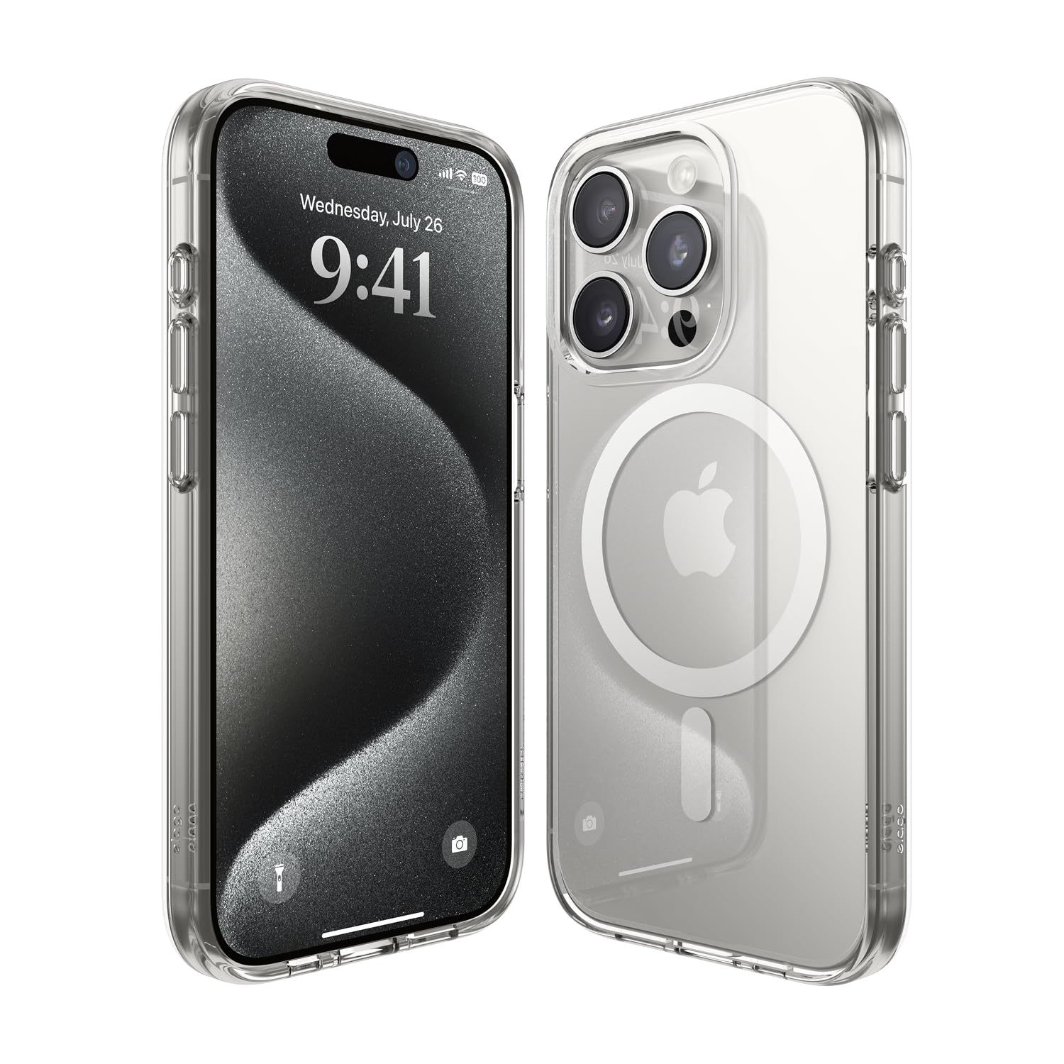 elago Magnetic Hybrid Clear Case for iPhone 15 Pro