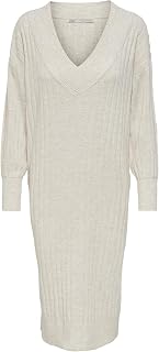 ONLY Onlnew Tessa L/S Midi V Dress Knt Noos Dress for Women