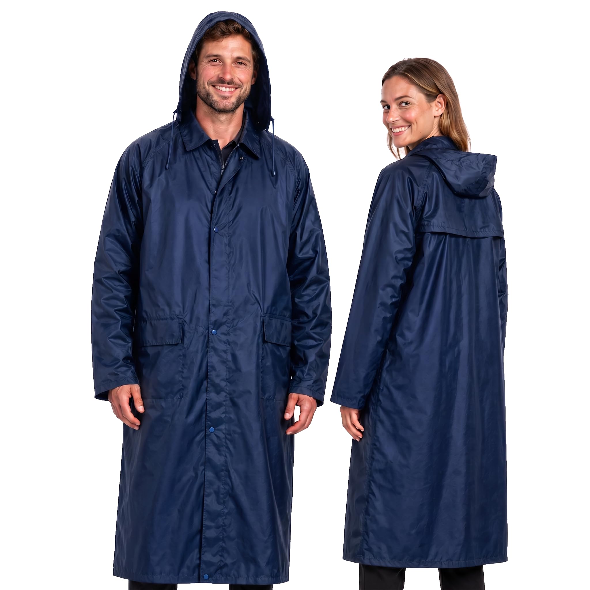 BWOLF Poseidon Raincoat, Men's Raincoat, Waterproof, Long Rain Jacket, Outdoor R