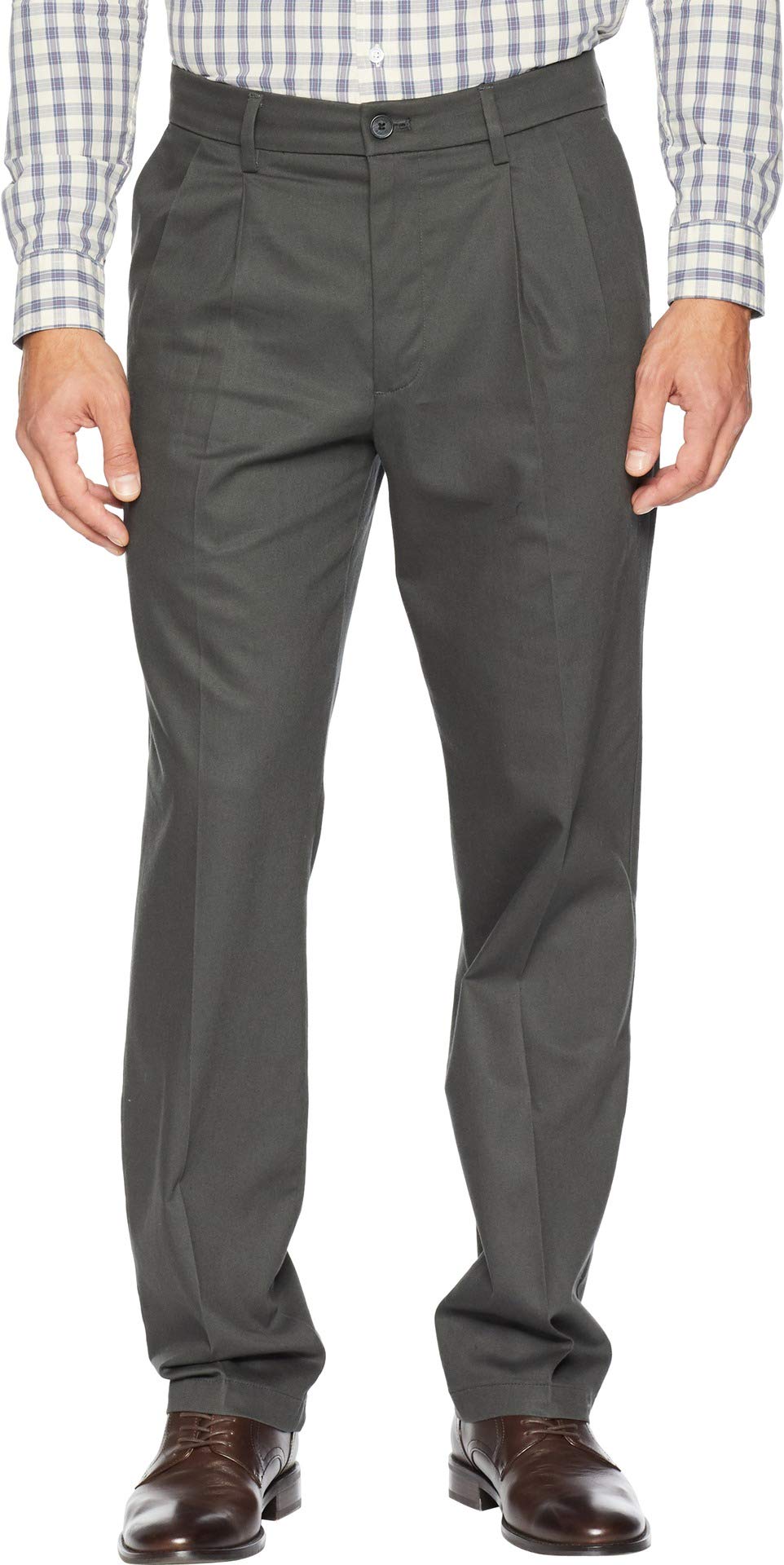 Dockers Men's Classic Fit Signature Khaki 2.0 Pants - Pleated Crease Casual Pant