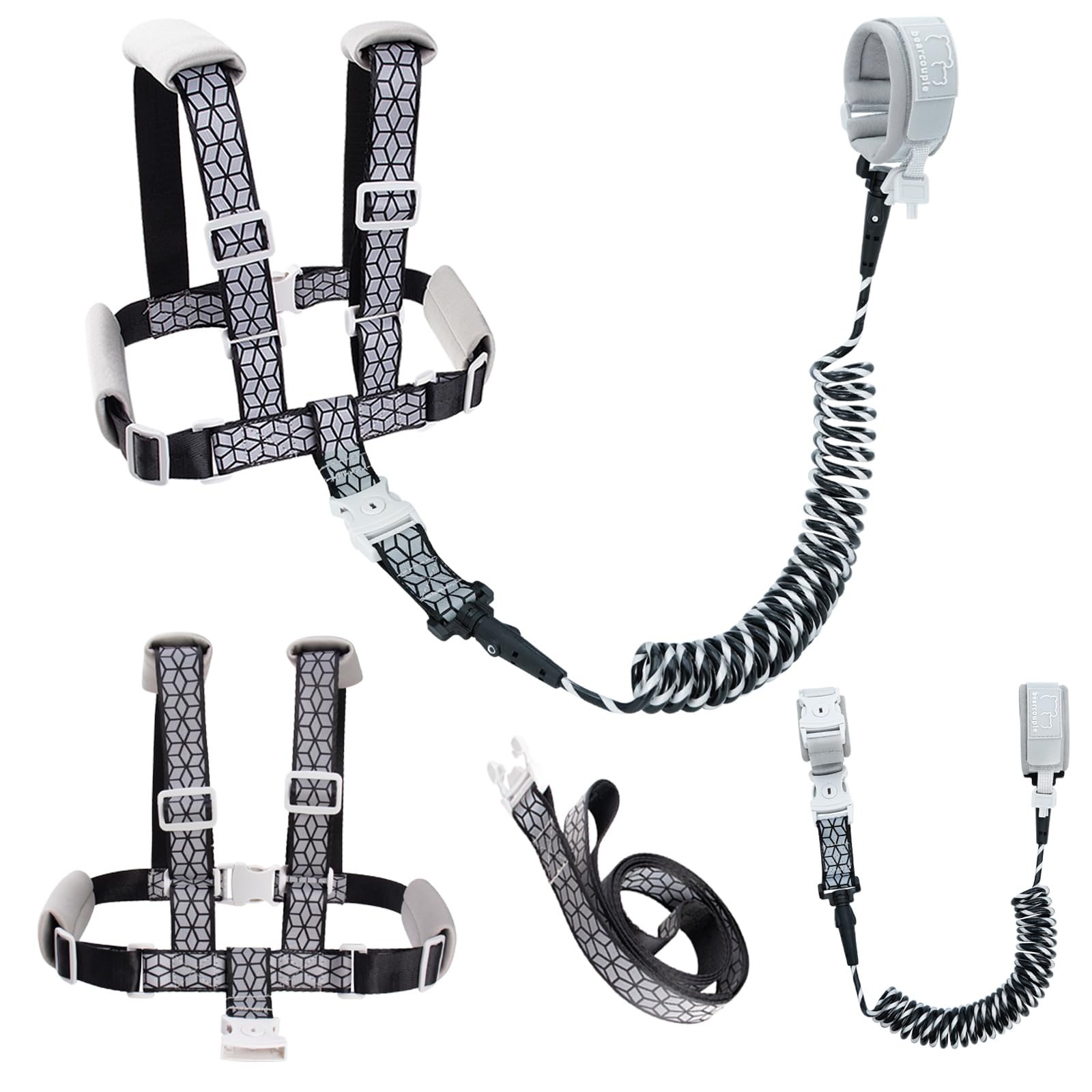 Toddler Leash, 4-in-1 Adjustable Anti-Lost Harness for Kids | Reflective Safety 
